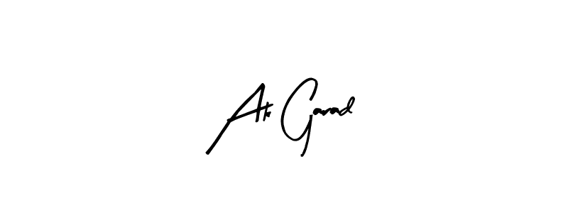 Ak Garad stylish signature style. Best Handwritten Sign (Arty Signature) for my name. Handwritten Signature Collection Ideas for my name Ak Garad. Ak Garad signature style 8 images and pictures png