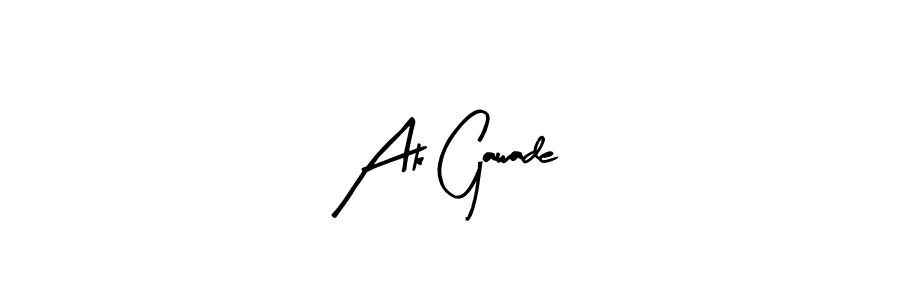 Ak Gawade stylish signature style. Best Handwritten Sign (Arty Signature) for my name. Handwritten Signature Collection Ideas for my name Ak Gawade. Ak Gawade signature style 8 images and pictures png