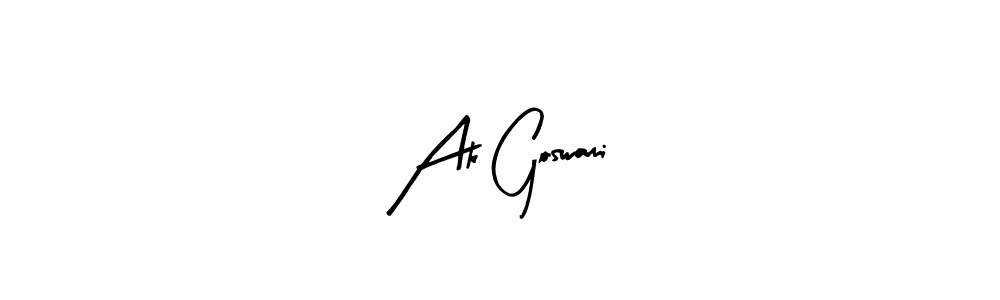 Make a short Ak Goswami signature style. Manage your documents anywhere anytime using Arty Signature. Create and add eSignatures, submit forms, share and send files easily. Ak Goswami signature style 8 images and pictures png