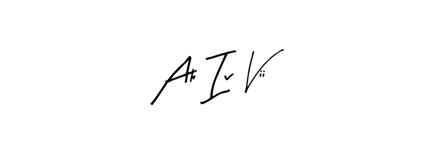 It looks lik you need a new signature style for name Ak Iv Vii. Design unique handwritten (Arty Signature) signature with our free signature maker in just a few clicks. Ak Iv Vii signature style 8 images and pictures png