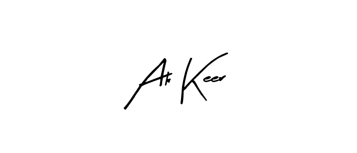 Arty Signature is a professional signature style that is perfect for those who want to add a touch of class to their signature. It is also a great choice for those who want to make their signature more unique. Get Ak Keer name to fancy signature for free. Ak Keer signature style 8 images and pictures png