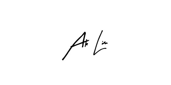 Arty Signature is a professional signature style that is perfect for those who want to add a touch of class to their signature. It is also a great choice for those who want to make their signature more unique. Get Ak Lim name to fancy signature for free. Ak Lim signature style 8 images and pictures png