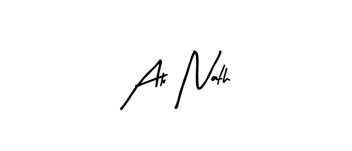 How to make Ak Nath name signature. Use Arty Signature style for creating short signs online. This is the latest handwritten sign. Ak Nath signature style 8 images and pictures png