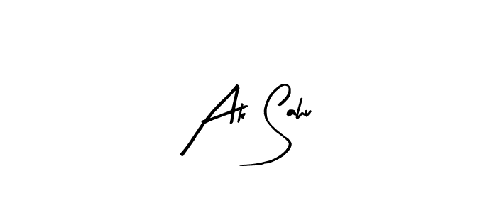 Arty Signature is a professional signature style that is perfect for those who want to add a touch of class to their signature. It is also a great choice for those who want to make their signature more unique. Get Ak Sahu name to fancy signature for free. Ak Sahu signature style 8 images and pictures png