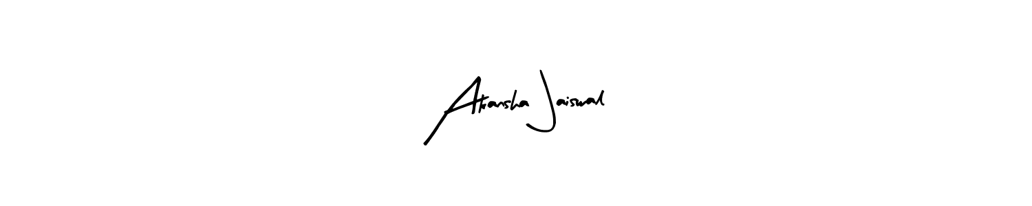 if you are searching for the best signature style for your name Akansha Jaiswal. so please give up your signature search. here we have designed multiple signature styles  using Arty Signature. Akansha Jaiswal signature style 8 images and pictures png