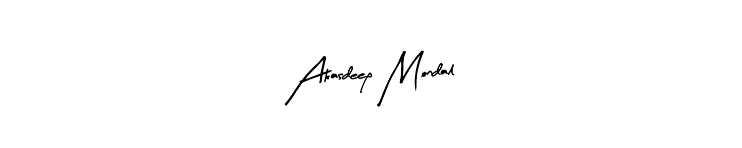Similarly Arty Signature is the best handwritten signature design. Signature creator online .You can use it as an online autograph creator for name Akasdeep Mondal. Akasdeep Mondal signature style 8 images and pictures png