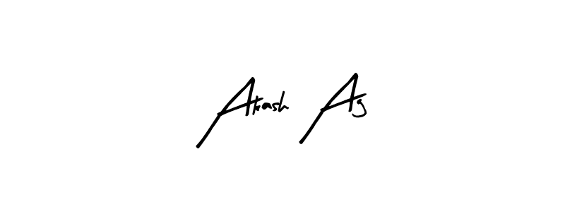 You should practise on your own different ways (Arty Signature) to write your name (Akash Ag) in signature. don't let someone else do it for you. Akash Ag signature style 8 images and pictures png