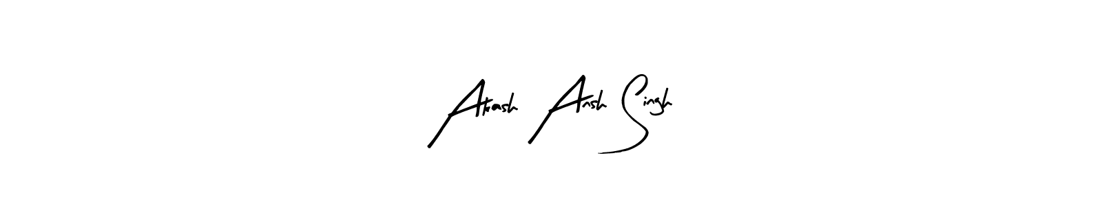 The best way (Arty Signature) to make a short signature is to pick only two or three words in your name. The name Akash Ansh Singh include a total of six letters. For converting this name. Akash Ansh Singh signature style 8 images and pictures png