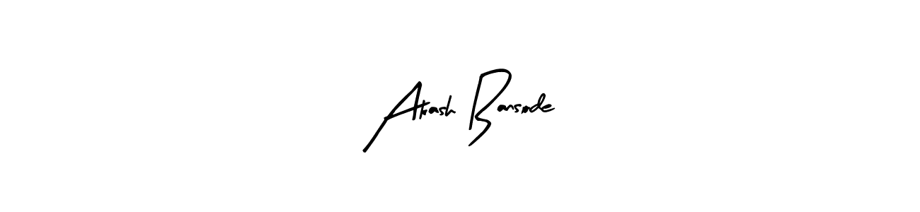 Create a beautiful signature design for name Akash Bansode. With this signature (Arty Signature) fonts, you can make a handwritten signature for free. Akash Bansode signature style 8 images and pictures png