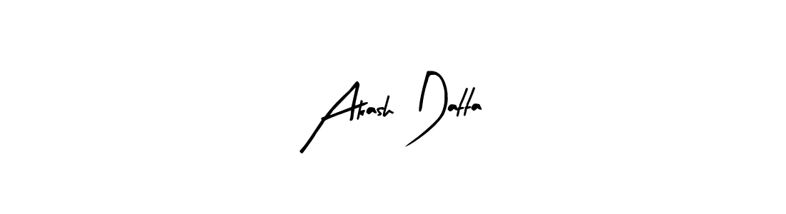 Arty Signature is a professional signature style that is perfect for those who want to add a touch of class to their signature. It is also a great choice for those who want to make their signature more unique. Get Akash Datta name to fancy signature for free. Akash Datta signature style 8 images and pictures png