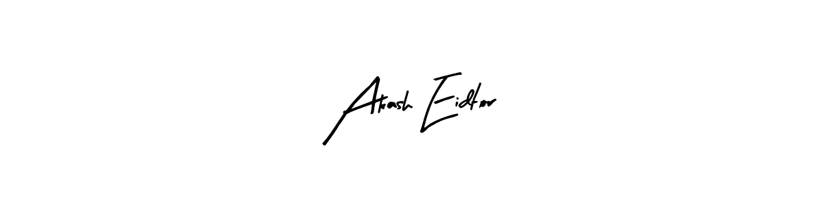 It looks lik you need a new signature style for name Akash Eidtor. Design unique handwritten (Arty Signature) signature with our free signature maker in just a few clicks. Akash Eidtor signature style 8 images and pictures png