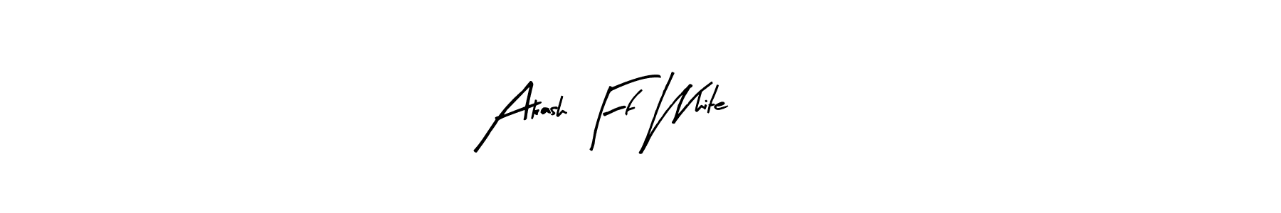 Use a signature maker to create a handwritten signature online. With this signature software, you can design (Arty Signature) your own signature for name Akash Ff White 444. Akash Ff White 444 signature style 8 images and pictures png