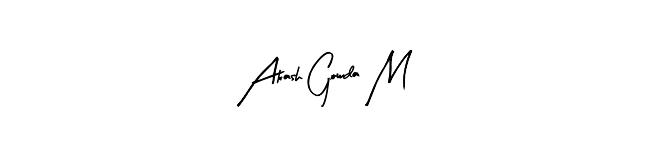 It looks lik you need a new signature style for name Akash Gowda M. Design unique handwritten (Arty Signature) signature with our free signature maker in just a few clicks. Akash Gowda M signature style 8 images and pictures png