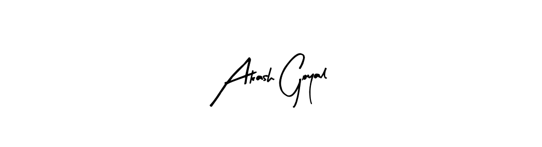 Make a beautiful signature design for name Akash Goyal. With this signature (Arty Signature) style, you can create a handwritten signature for free. Akash Goyal signature style 8 images and pictures png