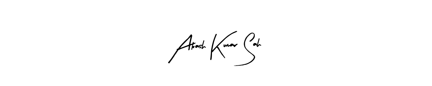 Create a beautiful signature design for name Akash Kumar Sah. With this signature (Arty Signature) fonts, you can make a handwritten signature for free. Akash Kumar Sah signature style 8 images and pictures png