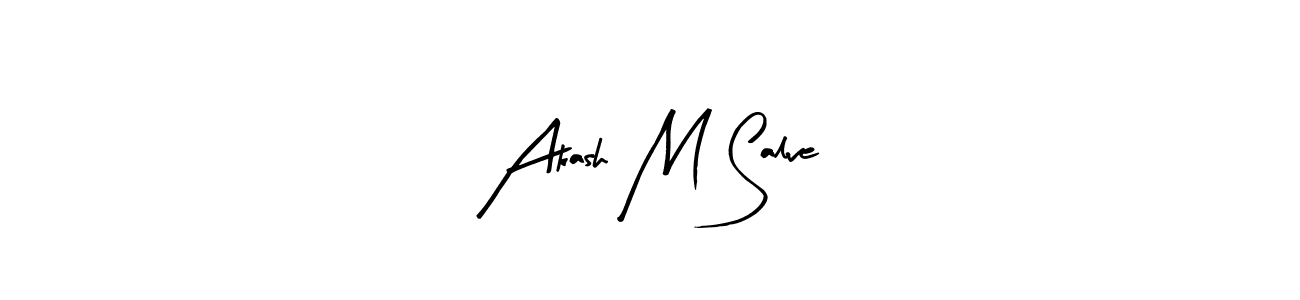 This is the best signature style for the Akash M Salve name. Also you like these signature font (Arty Signature). Mix name signature. Akash M Salve signature style 8 images and pictures png