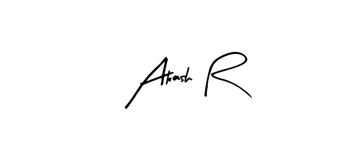 Make a beautiful signature design for name Akash R. With this signature (Arty Signature) style, you can create a handwritten signature for free. Akash R signature style 8 images and pictures png