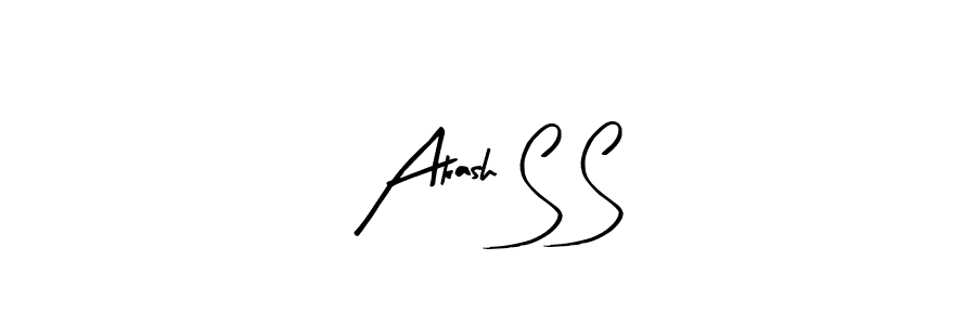 You should practise on your own different ways (Arty Signature) to write your name (Akash S S) in signature. don't let someone else do it for you. Akash S S signature style 8 images and pictures png