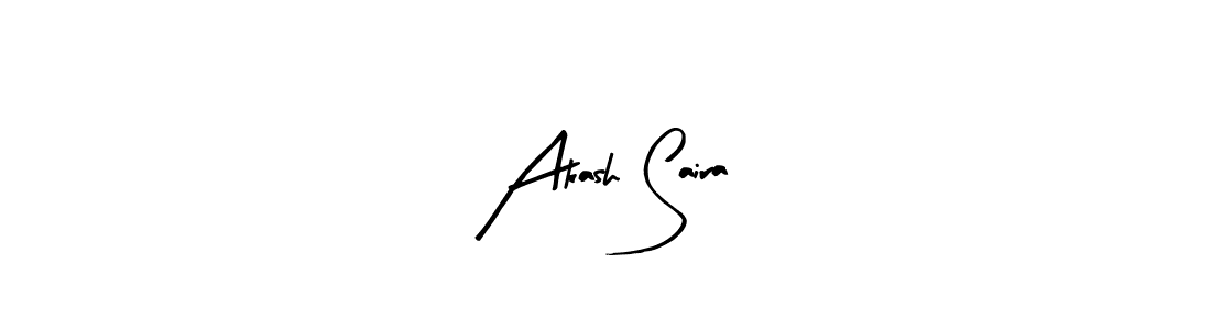 Make a beautiful signature design for name Akash Saira. With this signature (Arty Signature) style, you can create a handwritten signature for free. Akash Saira signature style 8 images and pictures png