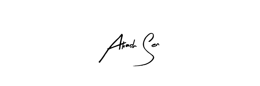 Similarly Arty Signature is the best handwritten signature design. Signature creator online .You can use it as an online autograph creator for name Akash Sen. Akash Sen signature style 8 images and pictures png
