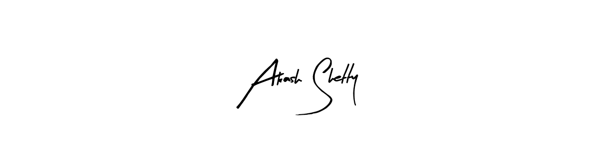 How to make Akash Shetty name signature. Use Arty Signature style for creating short signs online. This is the latest handwritten sign. Akash Shetty signature style 8 images and pictures png