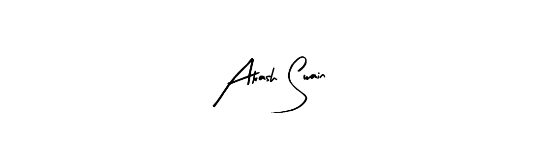 Arty Signature is a professional signature style that is perfect for those who want to add a touch of class to their signature. It is also a great choice for those who want to make their signature more unique. Get Akash Swain name to fancy signature for free. Akash Swain signature style 8 images and pictures png