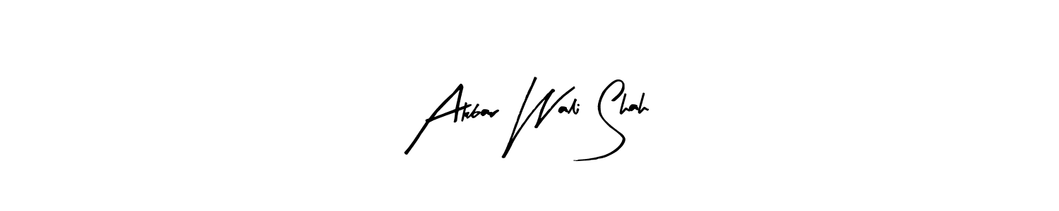 Similarly Arty Signature is the best handwritten signature design. Signature creator online .You can use it as an online autograph creator for name Akbar Wali Shah. Akbar Wali Shah signature style 8 images and pictures png