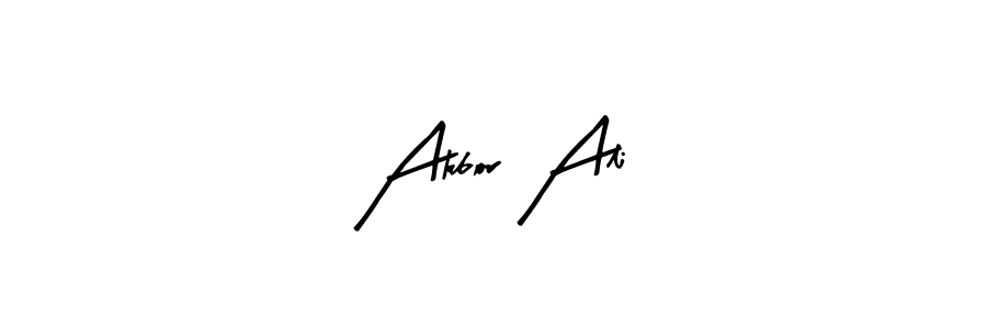 How to make Akbor Ali name signature. Use Arty Signature style for creating short signs online. This is the latest handwritten sign. Akbor Ali signature style 8 images and pictures png