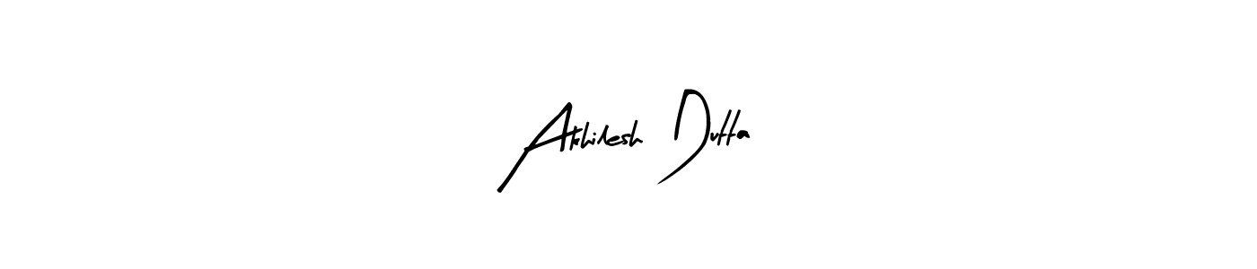 Make a beautiful signature design for name Akhilesh Dutta. With this signature (Arty Signature) style, you can create a handwritten signature for free. Akhilesh Dutta signature style 8 images and pictures png