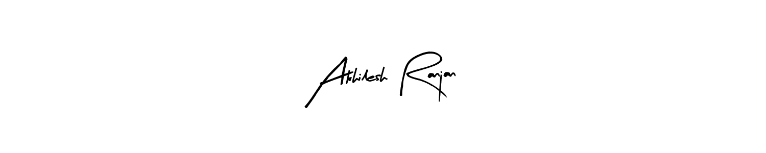 Also we have Akhilesh Ranjan name is the best signature style. Create professional handwritten signature collection using Arty Signature autograph style. Akhilesh Ranjan signature style 8 images and pictures png