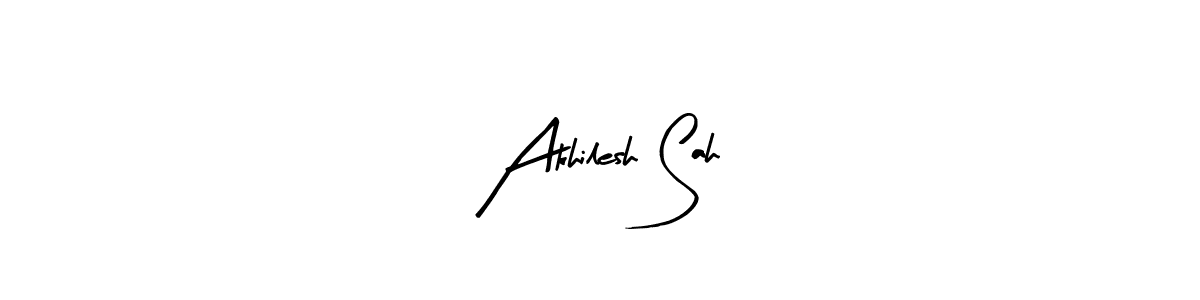 Design your own signature with our free online signature maker. With this signature software, you can create a handwritten (Arty Signature) signature for name Akhilesh Sah. Akhilesh Sah signature style 8 images and pictures png