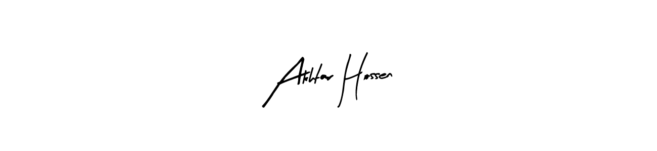 Akhtar Hossen stylish signature style. Best Handwritten Sign (Arty Signature) for my name. Handwritten Signature Collection Ideas for my name Akhtar Hossen. Akhtar Hossen signature style 8 images and pictures png