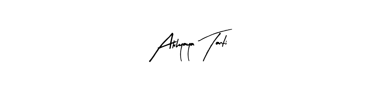 Also You can easily find your signature by using the search form. We will create Akhyaya Tanti name handwritten signature images for you free of cost using Arty Signature sign style. Akhyaya Tanti signature style 8 images and pictures png