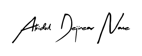 Designed for modern professionals: Akidul Dejinear Name name signature crafted with Arty Signature script. Ready for digital PDF workflows. Akidul Dejinear Name signature style 8 images and pictures png