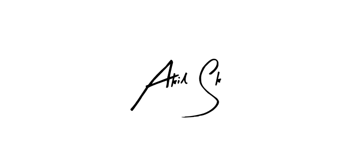 Make a beautiful signature design for name Akil Sk. Use this online signature maker to create a handwritten signature for free. Akil Sk signature style 8 images and pictures png