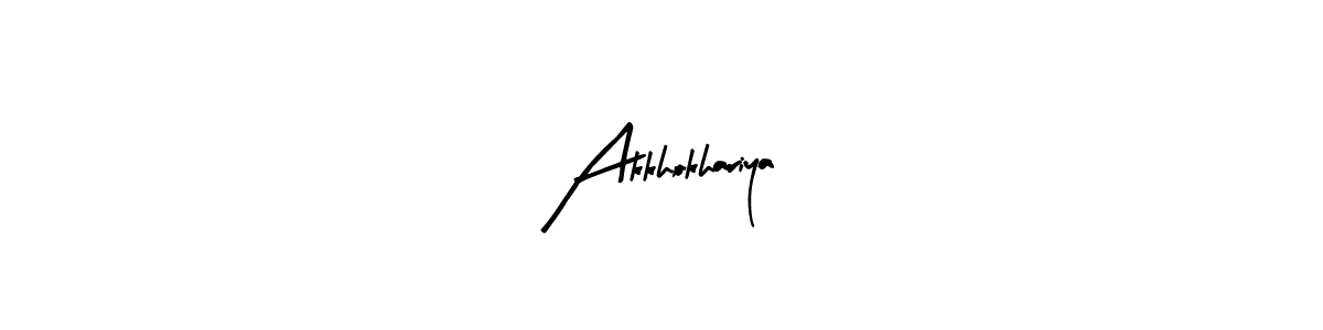 How to make Akkhokhariya name signature. Use Arty Signature style for creating short signs online. This is the latest handwritten sign. Akkhokhariya signature style 8 images and pictures png