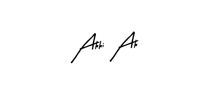 Design your own signature with our free online signature maker. With this signature software, you can create a handwritten (Arty Signature) signature for name Akki Ak. Akki Ak signature style 8 images and pictures png