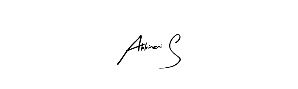 Similarly Arty Signature is the best handwritten signature design. Signature creator online .You can use it as an online autograph creator for name Akkineni S. Akkineni S signature style 8 images and pictures png