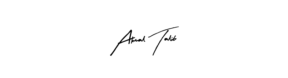 How to Draw Akmal Talib signature style? Arty Signature is a latest design signature styles for name Akmal Talib. Akmal Talib signature style 8 images and pictures png