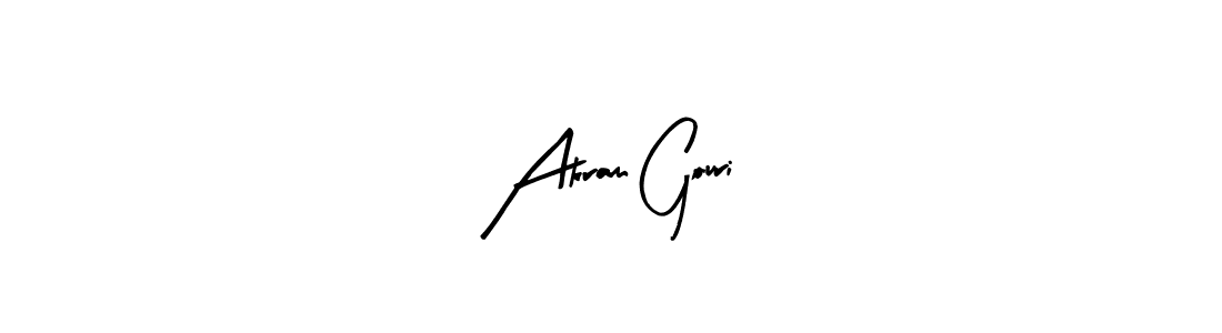 Make a beautiful signature design for name Akram Gouri. Use this online signature maker to create a handwritten signature for free. Akram Gouri signature style 8 images and pictures png