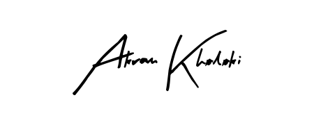 Akram Kholoki stylish signature style. Best Handwritten Sign (Arty Signature) for my name. Handwritten Signature Collection Ideas for my name Akram Kholoki. Akram Kholoki signature style 8 images and pictures png