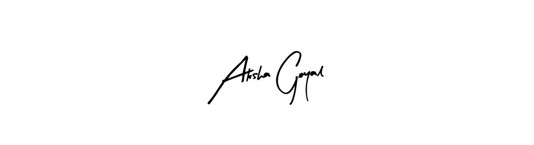 Also we have Aksha Goyal name is the best signature style. Create professional handwritten signature collection using Arty Signature autograph style. Aksha Goyal signature style 8 images and pictures png