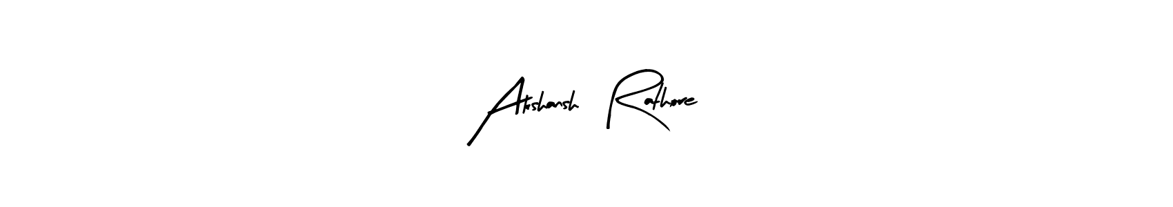 Create a beautiful signature design for name Akshansh  Rathore. With this signature (Arty Signature) fonts, you can make a handwritten signature for free. Akshansh  Rathore signature style 8 images and pictures png