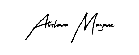 Transform the name Akshara Magare into a signature masterpiece using Arty Signature font. Ideal for photographers, artists, and creators looking for watermarks. Akshara Magare signature style 8 images and pictures png