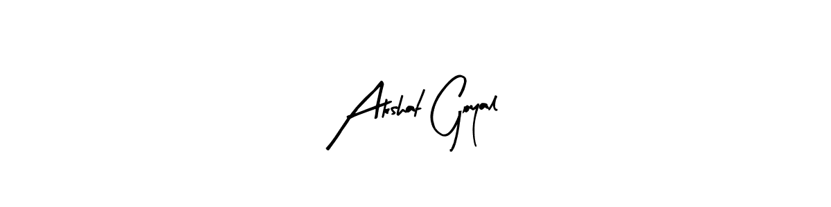 The best way (Arty Signature) to make a short signature is to pick only two or three words in your name. The name Akshat Goyal include a total of six letters. For converting this name. Akshat Goyal signature style 8 images and pictures png