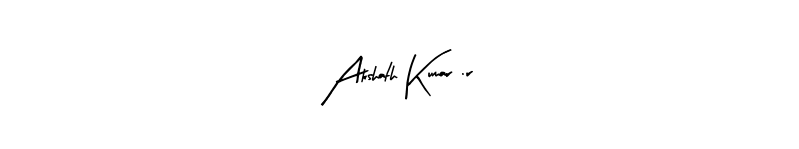 Also You can easily find your signature by using the search form. We will create Akshath Kumar .r name handwritten signature images for you free of cost using Arty Signature sign style. Akshath Kumar .r signature style 8 images and pictures png