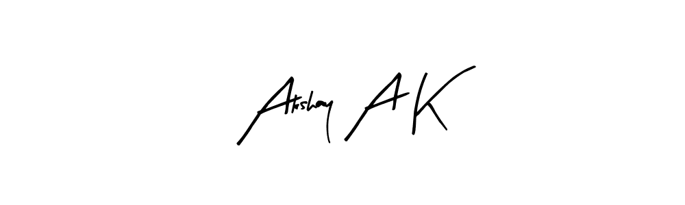 Best and Professional Signature Style for Akshay A K. Arty Signature Best Signature Style Collection. Akshay A K signature style 8 images and pictures png