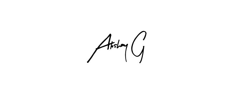 Similarly Arty Signature is the best handwritten signature design. Signature creator online .You can use it as an online autograph creator for name Akshay G. Akshay G signature style 8 images and pictures png