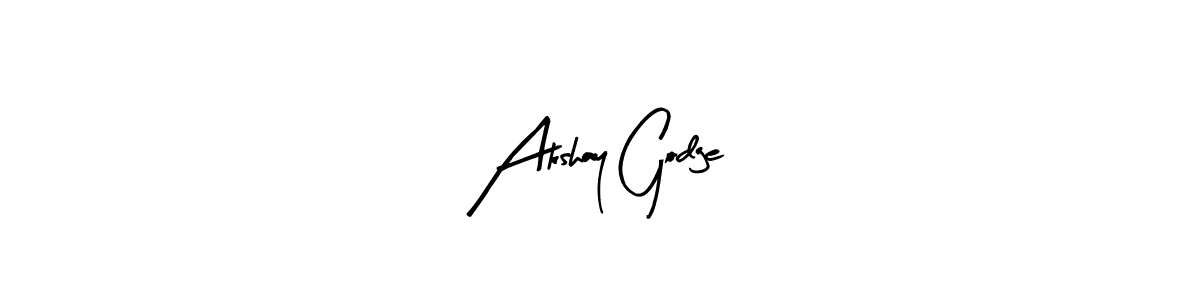 Design your own signature with our free online signature maker. With this signature software, you can create a handwritten (Arty Signature) signature for name Akshay Godge. Akshay Godge signature style 8 images and pictures png