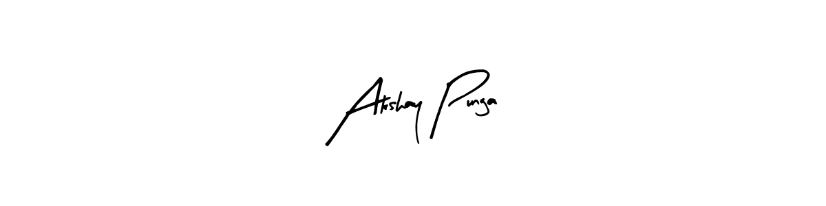 You can use this online signature creator to create a handwritten signature for the name Akshay Punga. This is the best online autograph maker. Akshay Punga signature style 8 images and pictures png